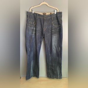 Ed Hardy Christian Audigier Men’s Distressed Baggy Jeans Size 38x32‎